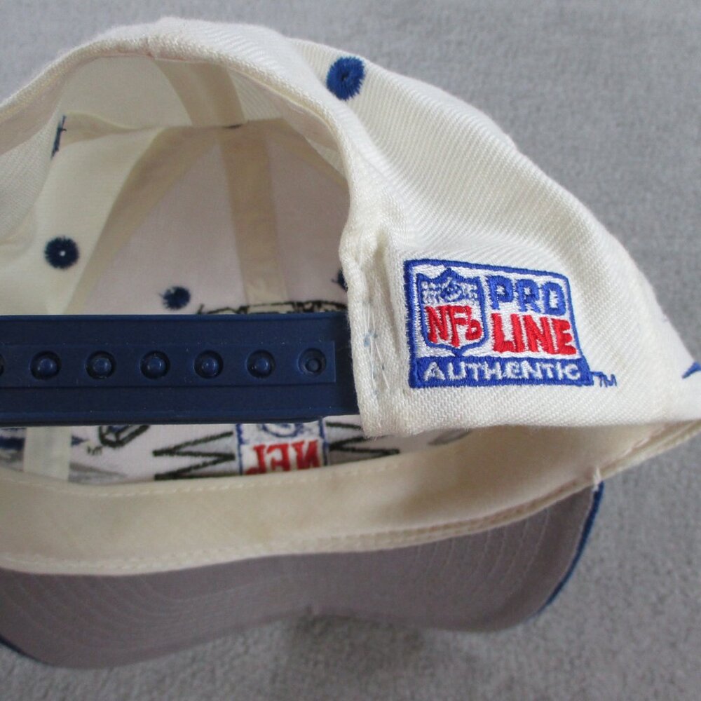 VINTAGE Dallas Cowboys Hat Cap Snapback Diamond Logo Athletic NFL Football 90s - Picture 6 of 9
